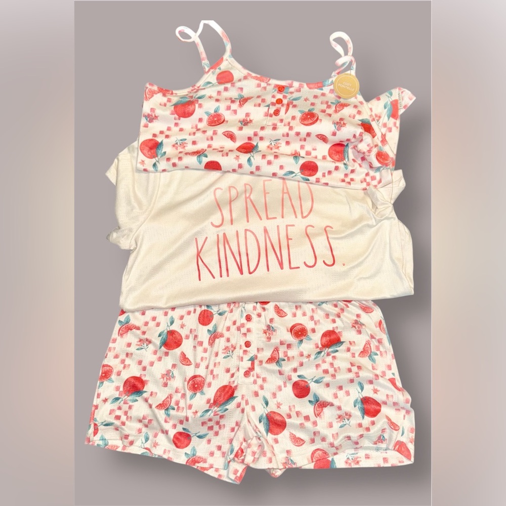 Rae Dunn SPREAD KINDNESS 3 Piece Lounge Set Size Medium Brand NEW!!